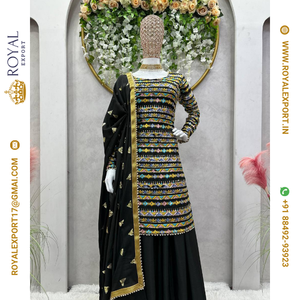 Nouvelle collection exclusive de costumes Palazzo au prix de gros par Royal Export Surat - Product Image 6