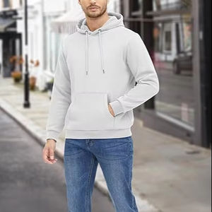 Hommes 2024 décontracté coton à capuche col cordon sweats à capuche pull sweats décontracté à manches longues chemises à capuche - Product Image 1