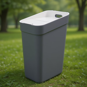 Waste <b>Bin</b> 30L Dark Grey Ready <b>With</b> <b>Lid</b> For Kitchen Or Office Use - Product Image 3