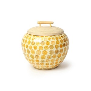 Pot décoratif en nacre de bambou filé pots de luxe faits main fabriqués au Vietnam pour l'exportation - Product Image 4