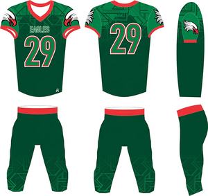 Uniforme de Fútbol Americano de Manga Corta de Secado Rápido y Protección UV de Alta Calidad, Jersey de Sublimación Personalizado al por Mayor con Logotipo y Color Personalizados - Product Image 2