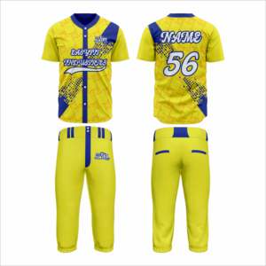 Tenues de baseball antibactériennes 100% polyester, séchage rapide, prix d'usine, kits de baseball OEM, ensembles de maillots de softball unisexes, devant - Product Image 6