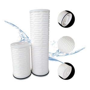 Cartouche filtrante plissée à haut débit de remplacement pour filtre à eau domestique - Product Image 1