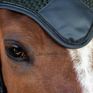 Bonnet mouche de cheval au crochet léger lavable couvre-oreille respirant Bonnet équestre fabriqué au Pakistan pour un style de confort - Product Image 3