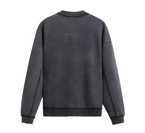 Sweat-shirts décontractés unisexes en deux pièces, design personnalisé, 3D, poids lourd, pour l'hiver, lavage à l'acide, surdimensionnés, épaules tombantes, tissu en coton éponge - Product Image 2