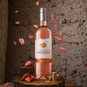 Vino Rosado Semiseco Castillo de Sarrion, Garnacha y Tempranillo, 11% ABV, Vino Rosado Español, 750 ml - Product Image 2