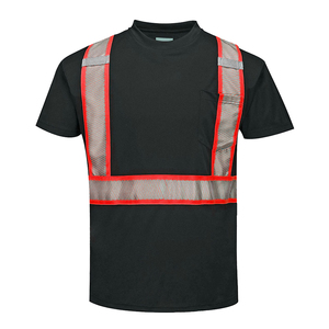 Wholesale Men's Reflective Windproof Polyester Shirt ANSI/ISEA 107 Certified High Visibility Workwear Breathable Quick Dry - Product Image 4