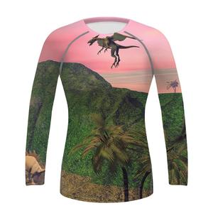 Camisa de compresión de cuello simulado para hombre, protección UV de secado rápido, ajuste ajustado, manga larga, entrenamiento, Surf, ropa para correr, ropa para correr - Product Image 5