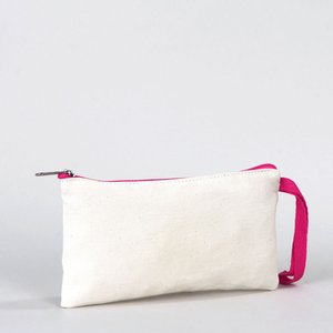 Estuche de Lona de Algodón de Lujo con Cremallera para Estudiantes, Bolsa de Tela de 8x4 Pulgadas, Embalaje de Regalo para Programa de Fidelización, Cosméticos - Product Image 2