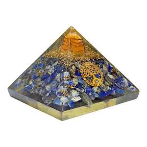 Pyramide d'énergie orgone de tourmaline noire faite à la main avec bobine de cuivre et protection EMF en cristal et outil de guérison spirituelle - Product Image 4