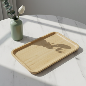 Bandeja de Servicio Multiusos de Madera Contrachapada de Alta Calidad 3203023-30*18 para Ceremonias de Té de Alta Gama - Product Image 6