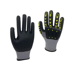 Gants de sécurité à injection directe TPR Gants de tuyauterie de jardinage antidérapants anti-feu EN388 Gants en coton résistants aux coupures - Product Image 6