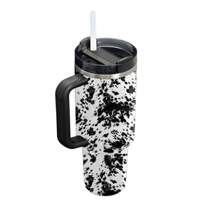 Vaso Personalizado/al por Mayor de 40 oz, Vaso Estilo Occidental con Asa, Vasos Aislados con Tapa y Pajita, Vaso de Acero Inoxidable - Product Image 5