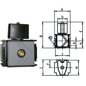 Válvulas de escape de aire manuales Variobloc 3/4, piezas para ventilador - 3464GRA - Product Image 1