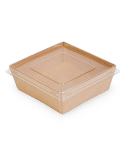 กล่องอาหารกระดาษคราฟท์สีขาว OSQ SMART PACK 550 สำหรับขายส่ง กล่องอาหารกันน้ำมันสำหรับอาหารกลางวัน กล่องอาหารแบบนำกลับบ้าน พร้อมโลโก้สั่งทำได้ กล่องอาหารอเนกประสงค์ - Product Image 3