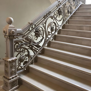 Rampe d'escalier extérieure verte moderne, durable et élégante, solutions de balustrade de balcon avec garantie d'un an pour villa - Product Image 3