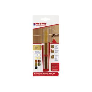 Juego de Cera para Reparación de Muebles Edding 8901, Paquete de 3 Blísteres, 5 Unidades por Empaque, para Manualidades - Product Image 1