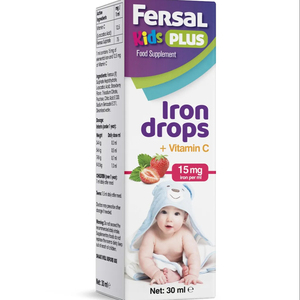 Gotas de Hierro + Vitamina C FERSAL KIDS PLUS de Alta Calidad, 30 ml, Sabor Fresa, Mejora el Sistema Inmunológico, Líquido Oral para Niños - Product Image 2