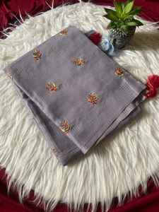 Saris Kota doux de qualité supérieure avec de magnifiques broderies, design attrayant, chemisier jacquard pour femmes, fabriqué en Inde, en stock - Product Image 3