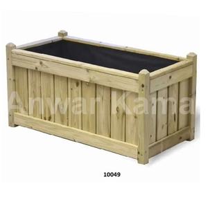 Grande boîte de jardinière rectangulaire de haute qualité en noir mat vente chaude carré jardin cour parc Patio décor Pots de fleurs et jardinières - Product Image 2