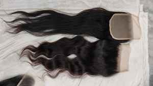Extensión de cierre de encaje de cabello crudo Temple con encaje transparente y HD para usos de cabello por exportadores indios 4X4 5X5 2X6 cierres de encaje - Product Image 6