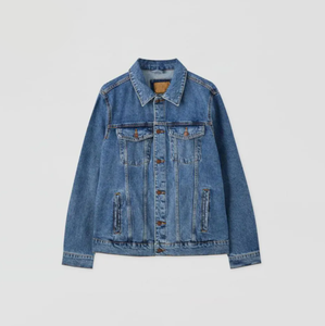 Manufacturer Custom and Wholesale Newest Design Denim Blue <b>Jeans</b> Jacket Coat for <b>Men</b> <b>Cheap</b> Price - Product Image 6