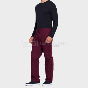Uniforme Médico para Hombre, Color Sólido, Conjunto de Uniforme de Enfermería, Cuello en V Cómodo, Ropa Médica para Hospitales y Clínicas, Logotipo Personalizado Disponible - Product Image 4