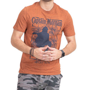 เสื้อยืดกีฬาออกกำลังกายของผู้ชายสินค้าออกที่ดีที่สุด-โลโก้ที่กำหนดเองผ้าสแปนเด็กซ์โพลีเอสเตอร์ธรรมดาขายส่ง - Product Image 3