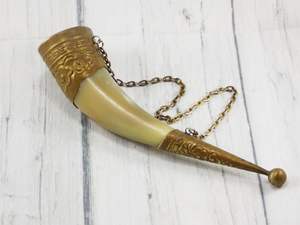 Cuerno para beber de cerámica con vaso vikingo festivo hecho a mano para hidromiel y cerveza para fiestas navideñas y saludos festivos - Product Image 5