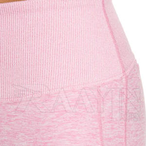 Mejor precio estilo deportivo mallas de mujer transpirable 100% algodón de alta calidad de talla grande cintura media Logo posición - Product Image 5