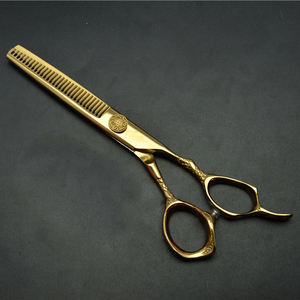 Ciseaux de barbier en or, ciseaux professionnels pour la coupe de cheveux, pour salon de coiffure et soins personnels - Product Image 4
