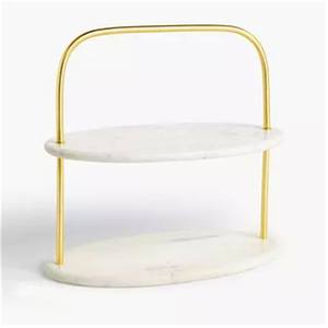 Support à gâteau décoratif écologique sur mesure en marbre et verre, idéal pour les mariages - Vente chaude - Product Image 4