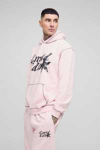 Limited Edition <b>Oversized</b> Hooded Tracksuit Set <b>Hoodie</b> Sweatpants Jogger Cargo Pants & Contrast <b>Stitch</b> for Tall and Plus Size - Product Image 6