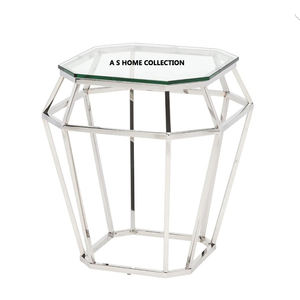 Table d'appoint en aluminium, métal, feuille de palmier, finition dorée, pour le salon, meilleure vente, nouveau design tendance - Product Image 5