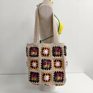 Bolso de Hombro Tejido a Crochet, Hecho a Mano, con Decoración de Bordado, Nueva Tendencia de Moda 2025, Venta al Por Mayor de Fábrica - Product Image 6