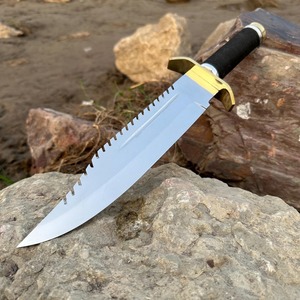 Custom Hand Made Bowie Knife, <b>Anniversary</b> Gift, Wedding Gift, Groomsmen Gift ,Hunting Knife with leather Sheath, Outdoor Knife. - Product Image 2