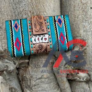 Aztèque Selle Couverture Portefeuille Embrayage Élégant Nouveau Design Portefeuille Multi Utilisations Unique Western Cuir Vente Chaude Portefeuilles Pour Femmes - Product Image 1