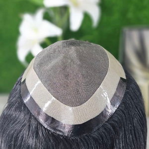 Sistema de Reemplazo Capilar para Hombre, Cabello Indio Remy de 6 Pulgadas, Liso y Fino, Mono Toupee, Duradero, 120% de Densidad, con Base de Piel Sintética - Product Image 4