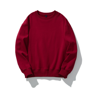 H111 venta al por mayor pulóver peso pesado algodón hombres logotipo personalizado 460Gsm granel en Blanco polar de gran tamaño cuello redondo sudaderas con capucha - Product Image 4