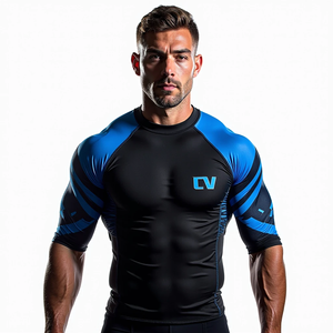 Protège-éruption personnalisé Full Sleeve sublimé pour MMA Jiu Jitsu personnalisé avec protection UV Compression Fit Kimono Style - Product Image 2