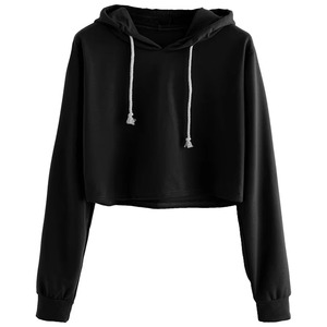 Printemps nouveau sweat à capuche de couleur unie coupe ample vêtements pour femmes à manches longues haut à capuche - Product Image 5