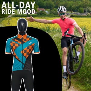 ชุดกีฬาปั่นจักรยานโพลีเอสเตอร์ ชุดยูนิฟอร์มคุณภาพสูง ขายส่ง ผลิตตามสั่ง ชุดปั่นจักรยานผู้ชาย เสื้อปั่นจักรยานผู้ชาย กางเกงปั่นจักรยาน - Product Image 4