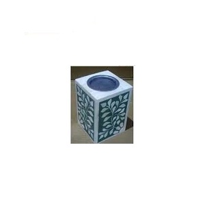 Portavelas con incrustaciones de hueso con latón y productos más vendidos Portavelas con incrustaciones de hueso Tamaño mini Diseño superior artesanal - Product Image 6
