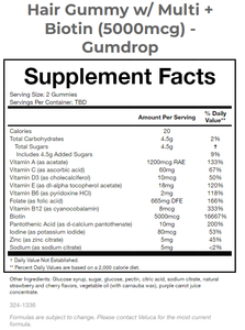 Fournisseur réputé de haute qualité 5000mcg biotine cheveux Gummies bonbons suppléments de santé pour adultes en vente - Product Image 4