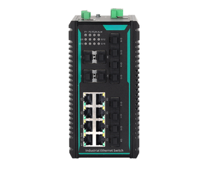 Module Ethernet industriel géré de couche 3 Mootek (montage sur rail DIN) MT-IEC61850-8220-4XGF-8GF-8GT - Product Image 1