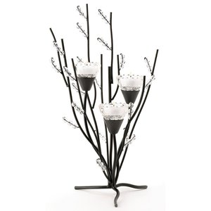 Bougeoir en cristal, décoration de la maison, autre support de bougie brillant, pour l'intérieur et l'extérieur - Product Image 3