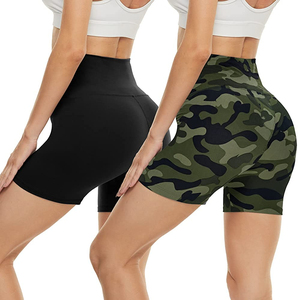 2025 personnalisé taille haute respirant doux été Yoga Shorts femmes Sport tenue dentelle décoration poche grande taille taille élastique - Product Image 3