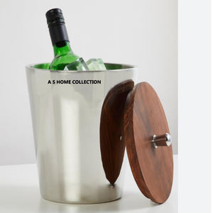 lion Handle Large Rounded Solid Aluminum Handmade Hammered Designing Shiny Polish Chilled Champagne <b>Ice</b> <b>Bucket</b> <b>for</b> <b>Sale</b> - Product Image 3