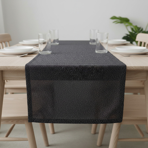 Prêt à être expédié, chemin de table en polycoton mélangé LUREX, teint et conçu pour les dîners, les occasions décontractées, les mariages et les restaurants - Product Image 5