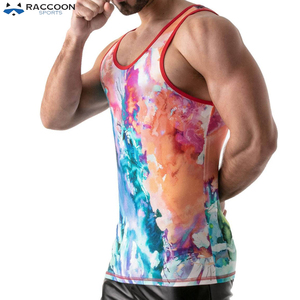 Camiseta Deportiva sin Mangas para Hombre, Sublimada, de Alta Calidad, Transpirable, de Secado Rápido, de Algodón y Poliéster, para Gimnasio - Product Image 2
